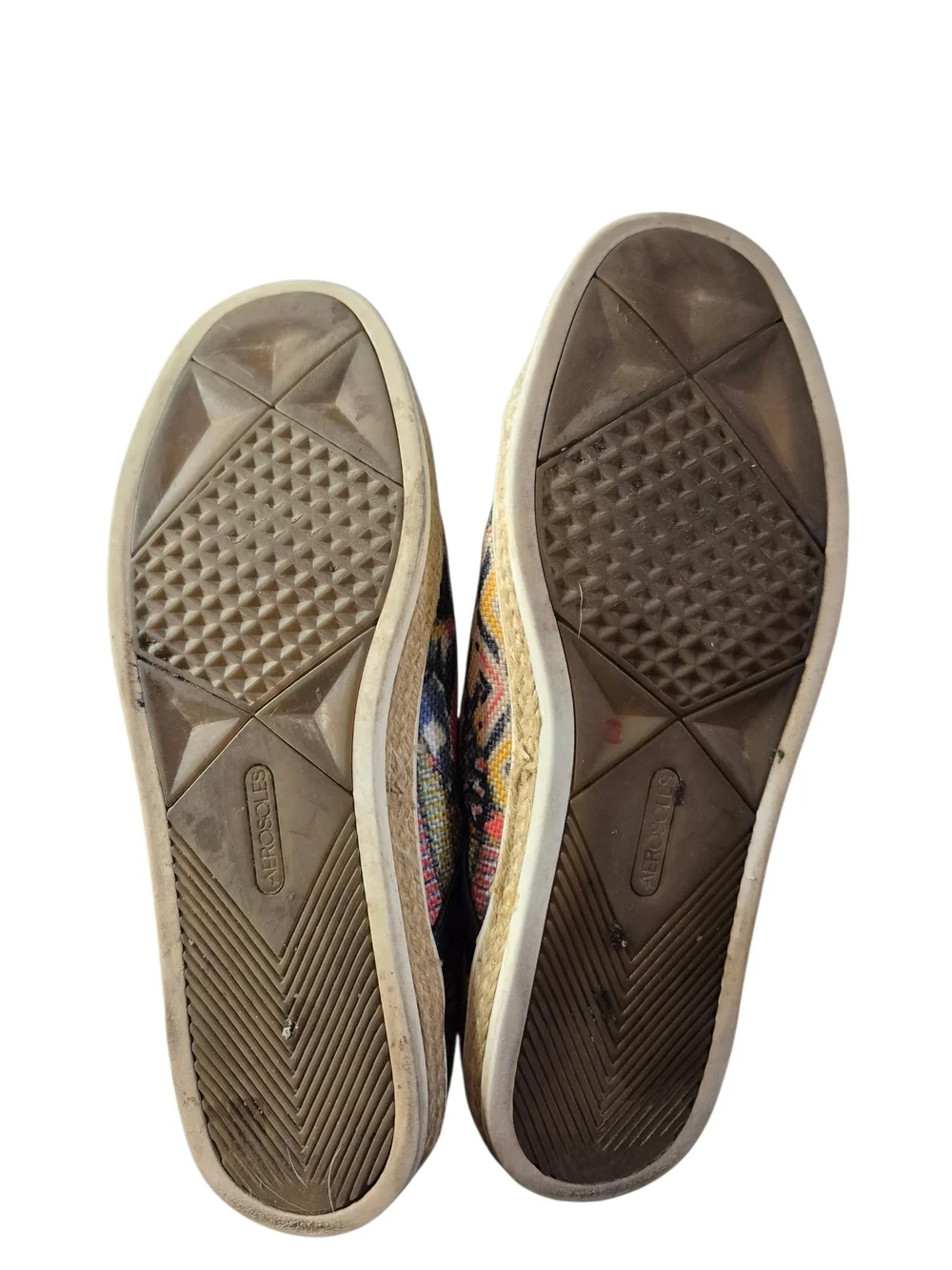AEROSOLES Colorful Boho Woven Espadrille Sneakers 6.5M